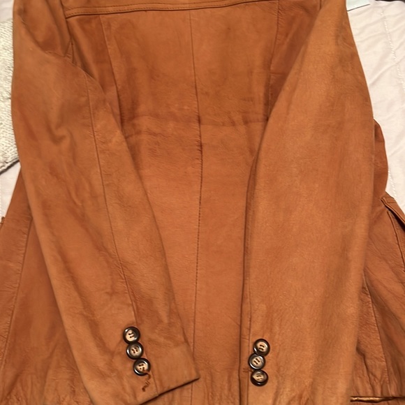 Vintage GEORGETOWN LEATHER DESIGN Button Down Blazer Jacket S - Picture 14 of 16